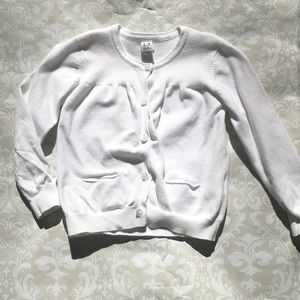 Zara kids lightweight buttoned white cardigan sweater for little girl (3T)